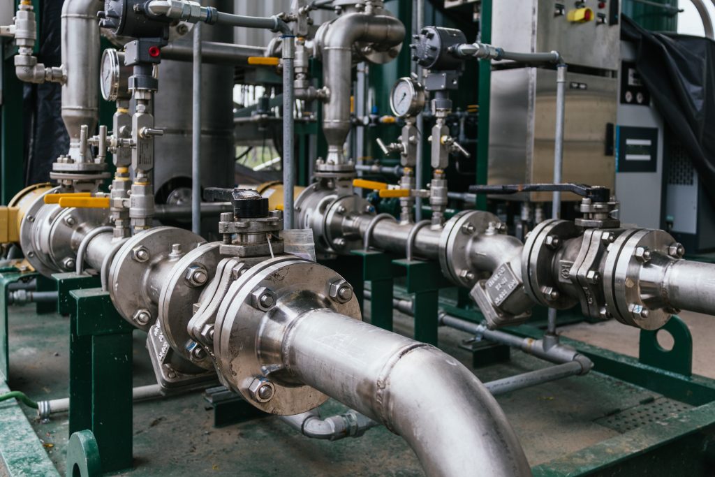 closeup view cylindrical grinder industrial concept